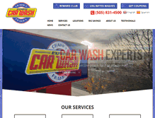 Tablet Screenshot of crankyfrankycarwash.com